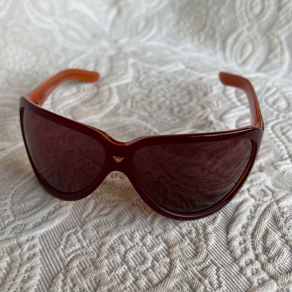 Emporio Armani Unisex 9143/S Amber Colored Sunglasses